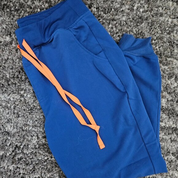 Figs Winning Blue Zamora Jogger Scrub Pants MP Medium Petite - Picture 6 of 7